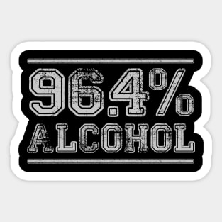 96.4% Alcohol Sticker